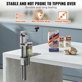 Manual Can Opener, Commercial Table Opener for Large Cans, Heavy Duty Can Opener with Base, Adjustable Height Industrial Jar Opener For Cans Up to 11.8" Tall, for Restaurant Hotel Home Bar